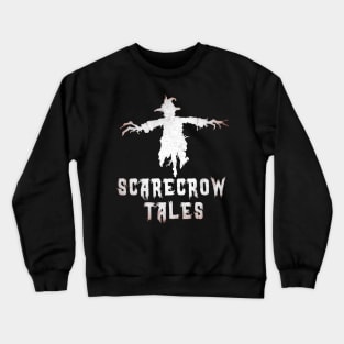 Scarecrow Tales Podcast Logo On Dark Crewneck Sweatshirt